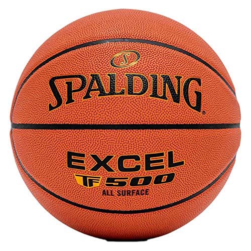 Spalding - Excel TF 500 - Basketball - Größe 7 - Basketball - Zertifizierter Ball - Material ZK Composite - Indoor und Outdoor - Anti-Rutsch - Ausgezeichneter Grip