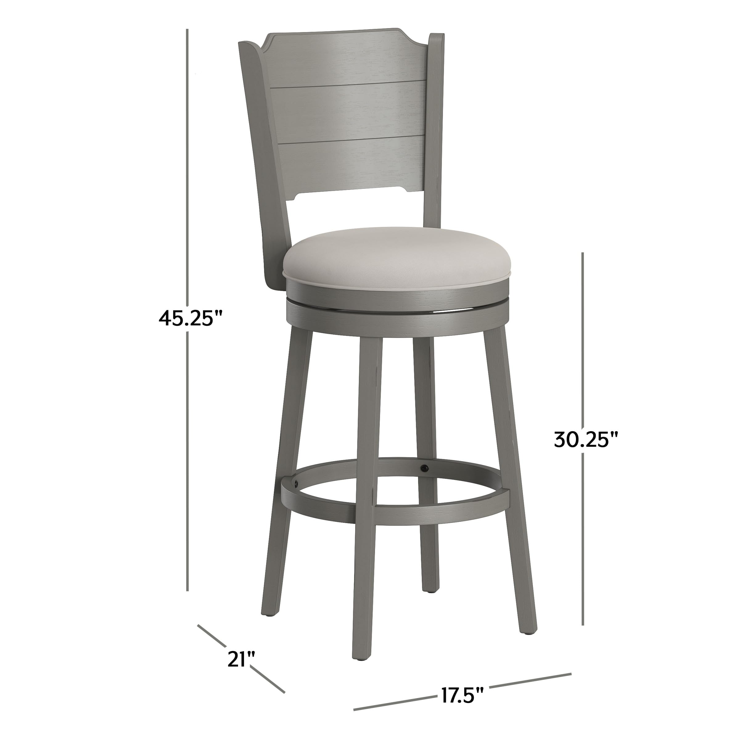 Amazon.com: Hillsdale Clarion Wood Swivel Bar Height Stool