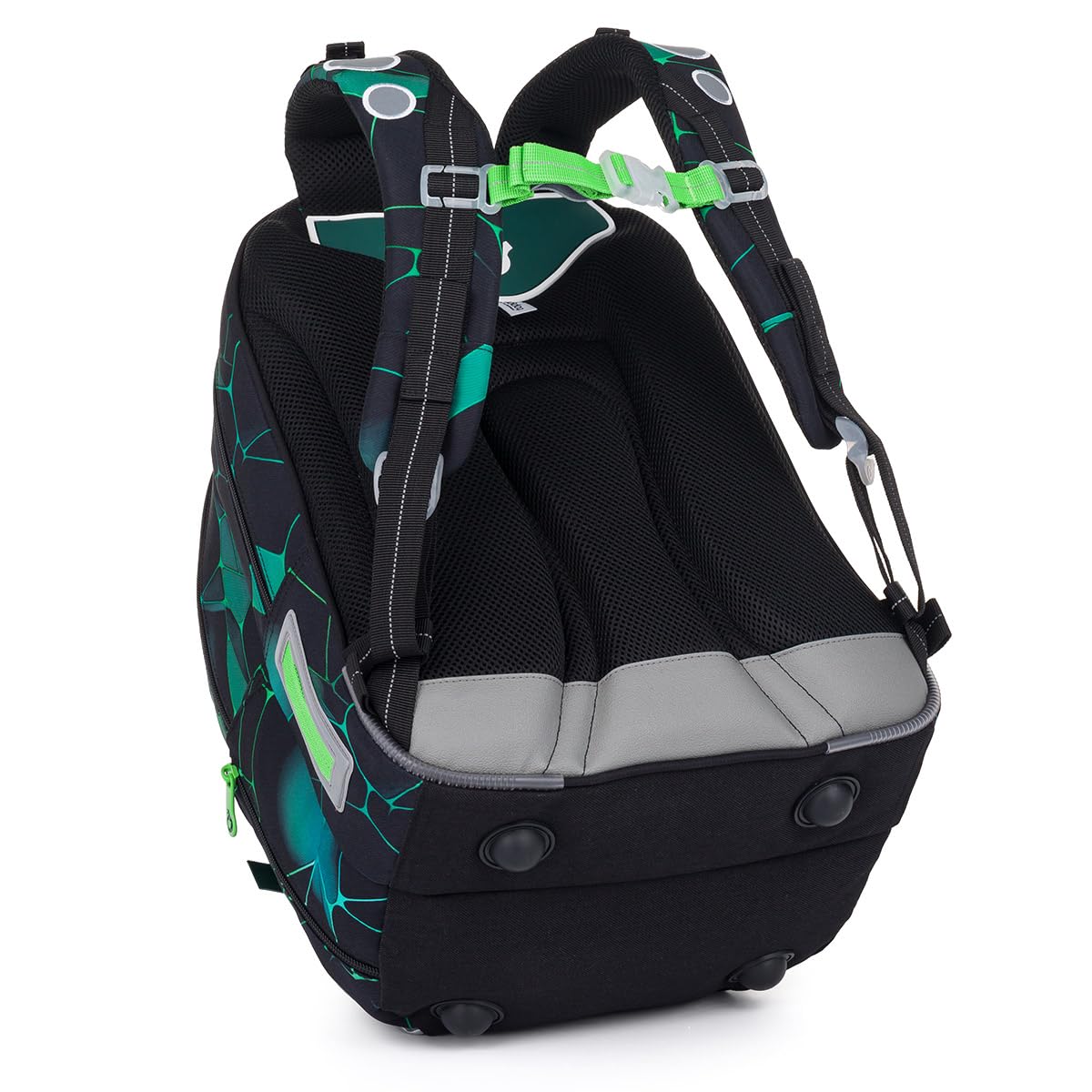 TOPGAL Schulrucksack für Jungen ab 2. Klasse, ergonomisch & leicht, wasserabweisend, mit reflektierenden Elementen, 26 L Schulranzen mit Brustgurt & Rückenpolsterung (Grün)