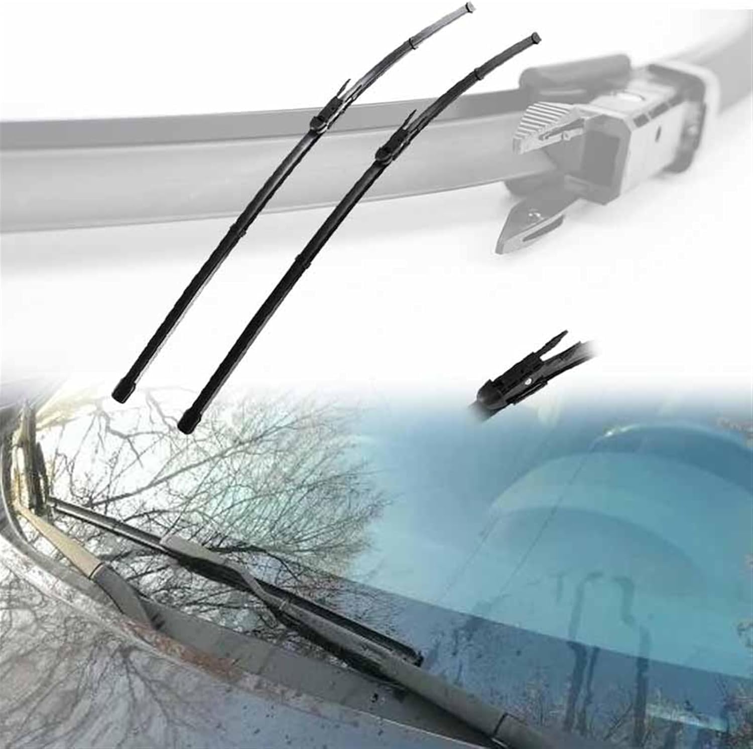 MadongJ Windshield Windscreen Wiper Blades for Volvo XC70 2004 2005 2006 2007, Replacement Blades All-Weather Performance Streak-Free Windshield Wipers