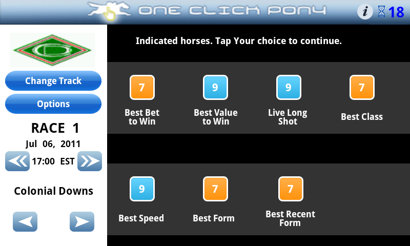 Aplicación One Click Pony for Android en Amazon Appstore