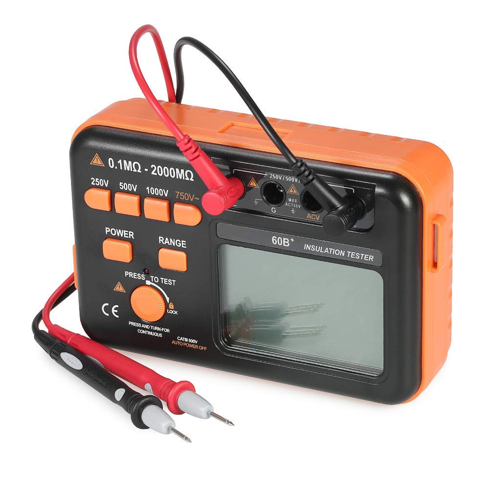Buy Digital Resistance Tester, Insulation Megohmmeter Meter for Motor