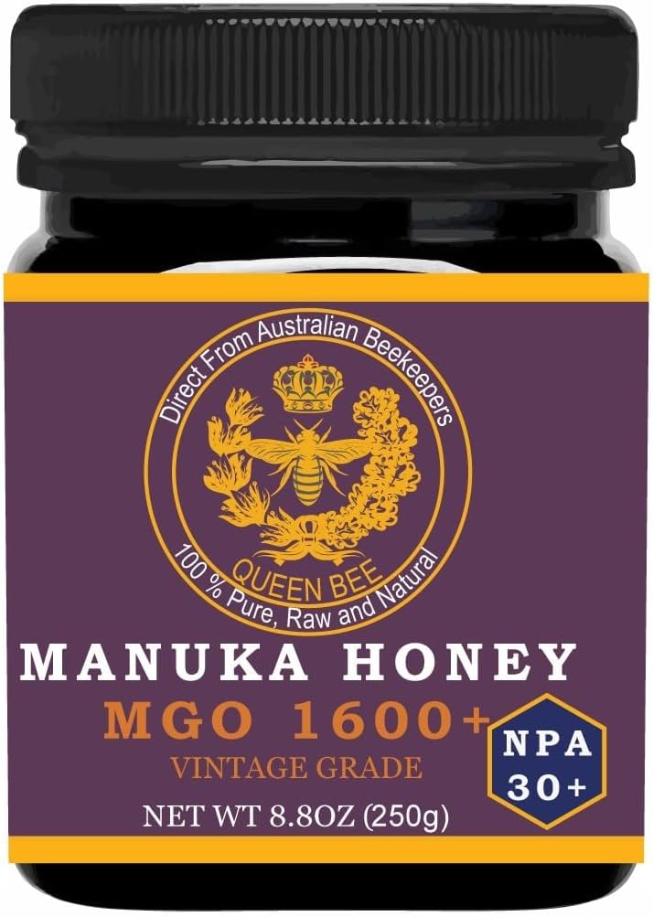 Manuka Honey MGO 1600+, NPA 30+, High Strength, Medical Grade - Raw Manuka Honey (250g/8.8 ounce)
