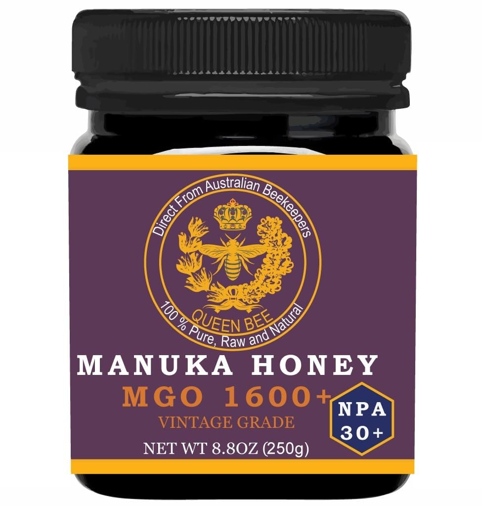 Manuka Honey MGO 1600+, NPA 30+, High Strength, Medical Grade - Raw Manuka Honey (250g/8.8 ounce)