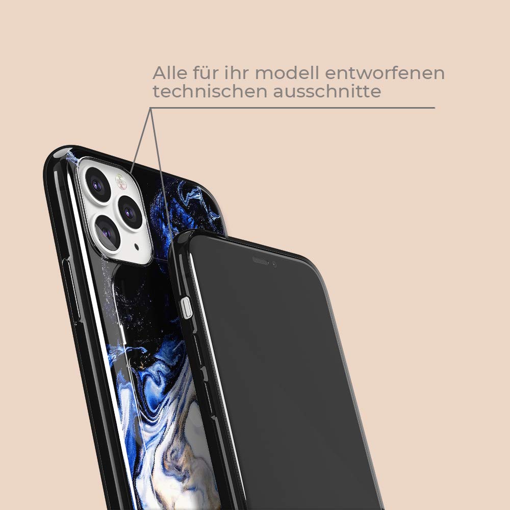 ERT GROUP Babaco - Custodia originale astratta per iPhone 11, in vetro HD, anti-giallo, antigraffio e antiurto, in TPU morbido, ultra sottile