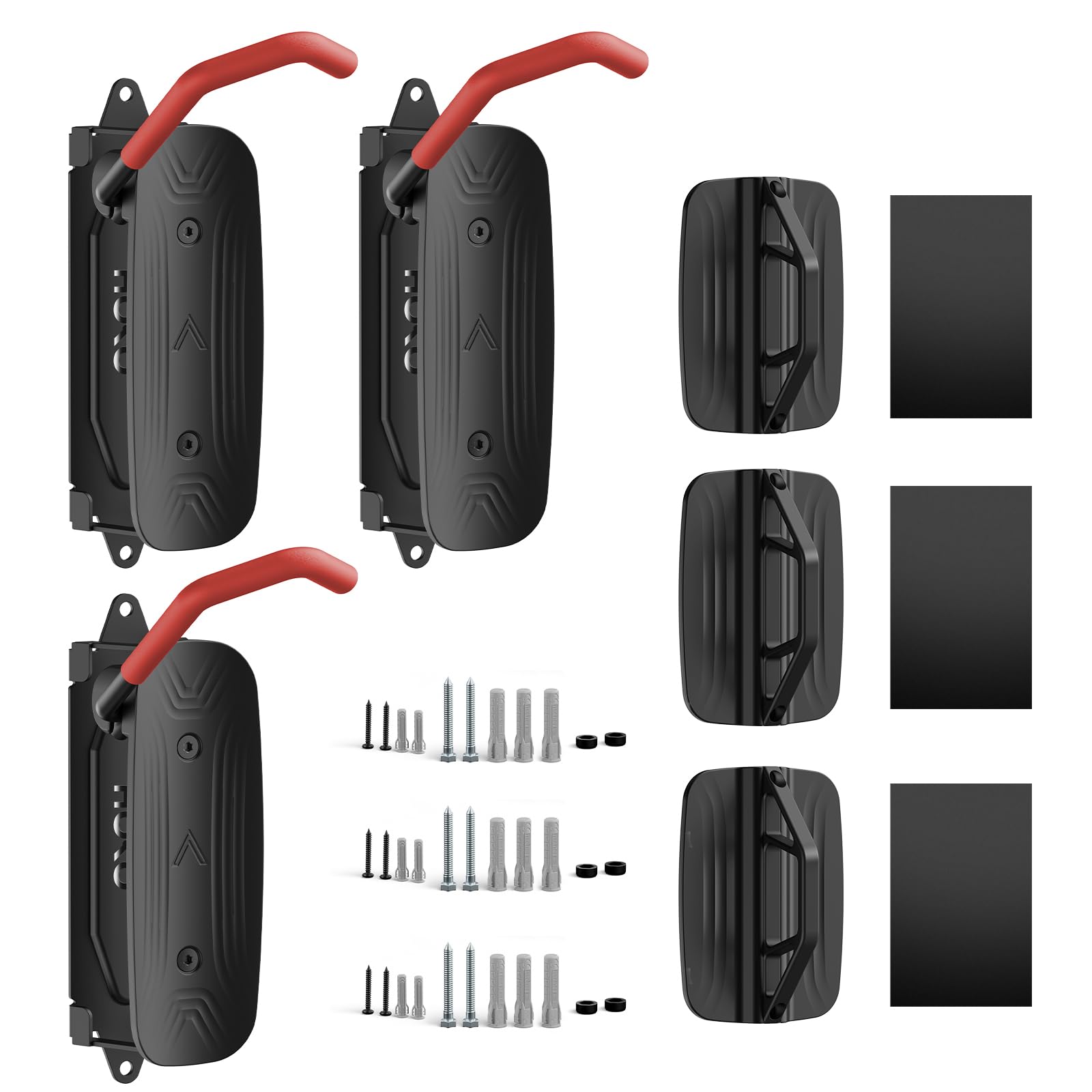 HOKO-VELO 30 3er set Fahrradhalterung Wandmontage mit Hinterrad Halterung – Seitlich schwenkbar, platzsparend & stabil, perfekt als Geschenk – Belastbar bis 30 kg für Mountainbike, Rennrad & Stadtrad