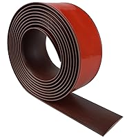Vista 11 de Tira de Transición de Piso de 2" Autoadhesiva de Vinilo Plano con Respaldo Fuerte (5cm, 10FT, Café)