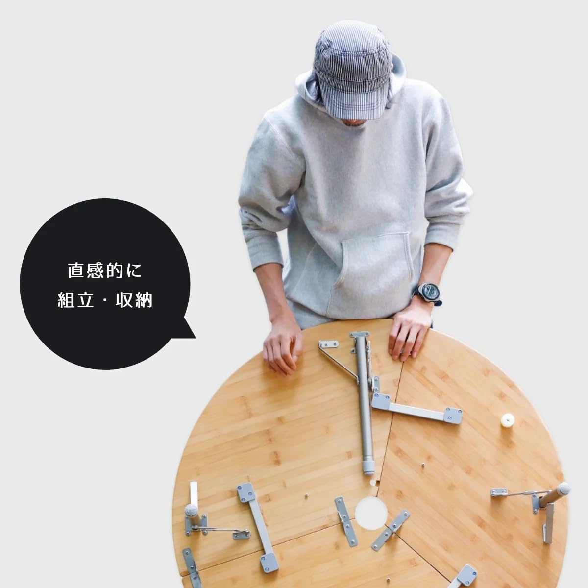 neutral outdoor ワンポールテント用折り畳み丸テーブル Amazon.co.jp: NEUTRAL OUTDOOR ワンポールテント テーブル 丸