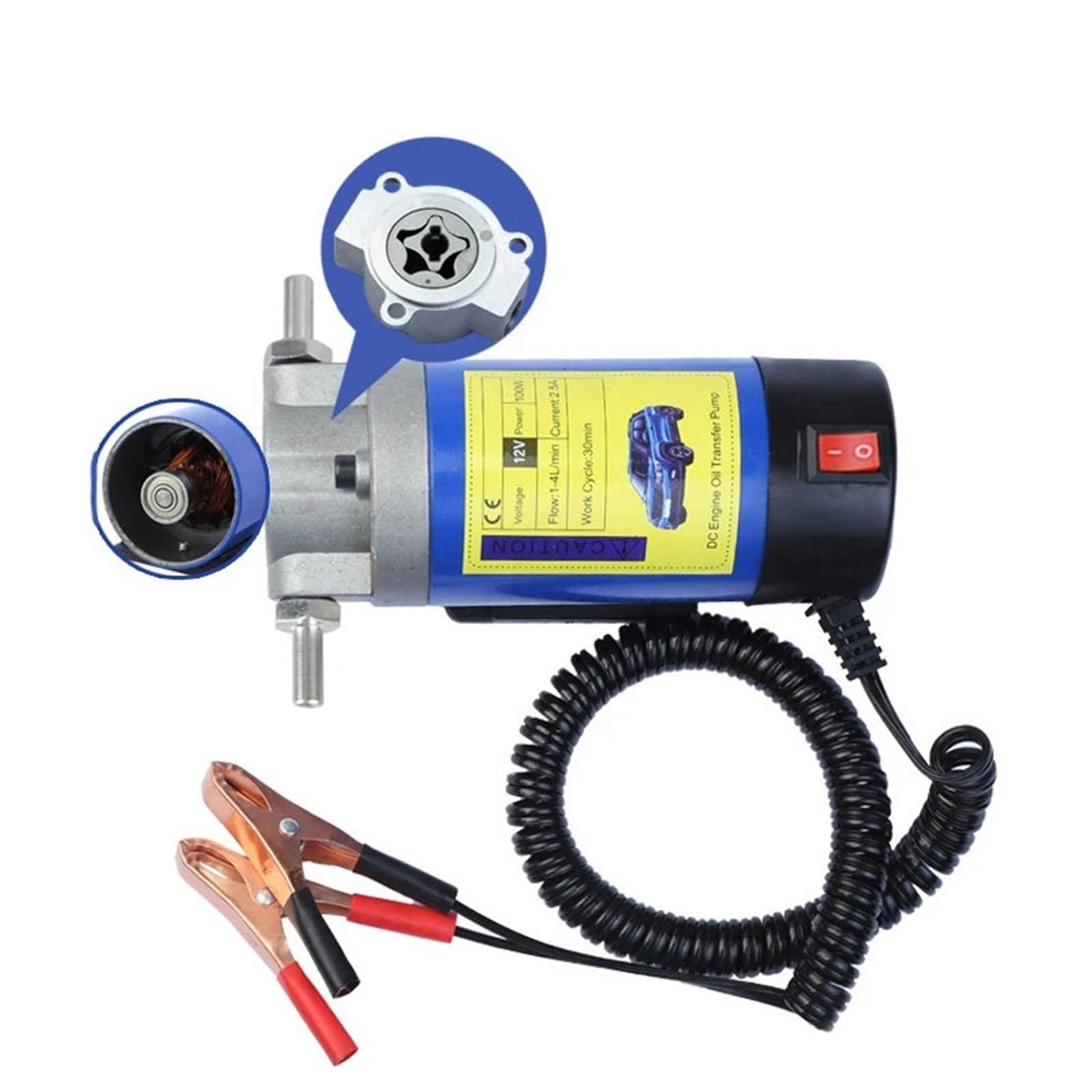 Pompe de vidange 12V pour extraire l'huile sans démonter le carter