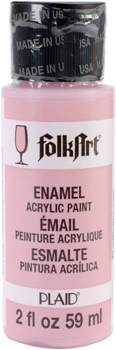 Folkart Enamel Gloss Acrylic Paints Baby Pink
