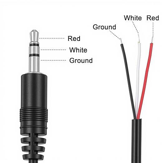 4 Piezas Cable Audio 3.5mm Macho a Pelado para Parlantes miniatura 2