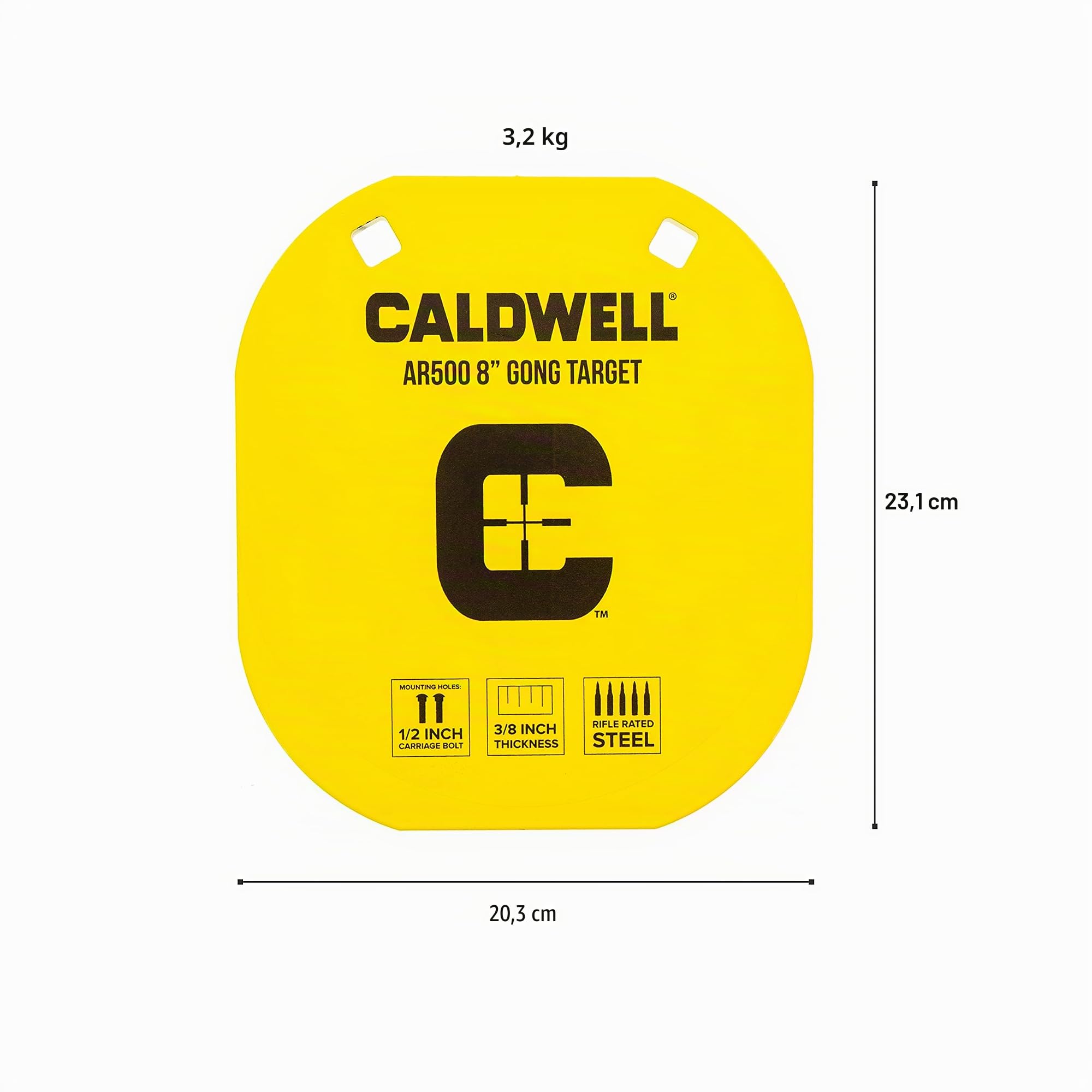 Caldwell AR500 Combo Gong et Cible