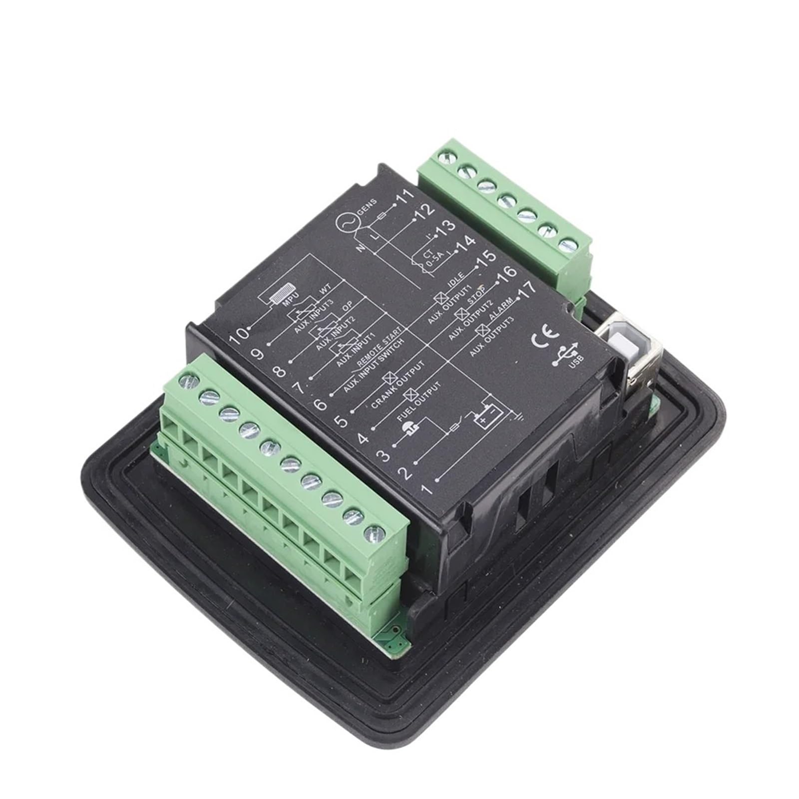 Moduł sterujący generatorem DC30D, mały panel sterowania agregatem prądotwórczym z programowalnym interfejsem USB, części generatora