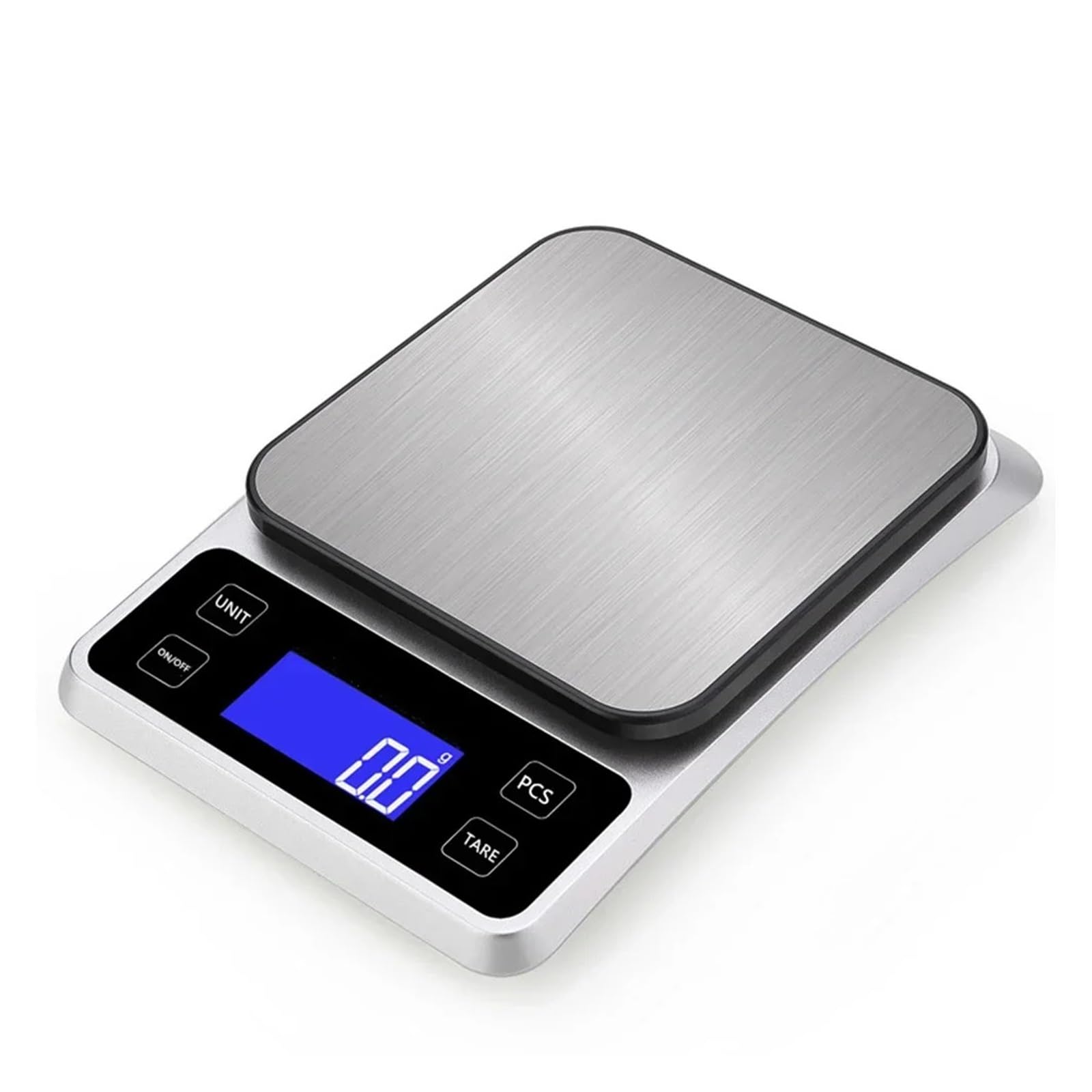 Digital Scales, Kitchen Scale Stainless Steel Panel Weighing Food Diet Postal Measuring Balance Electronic Scales(10kg/1g)