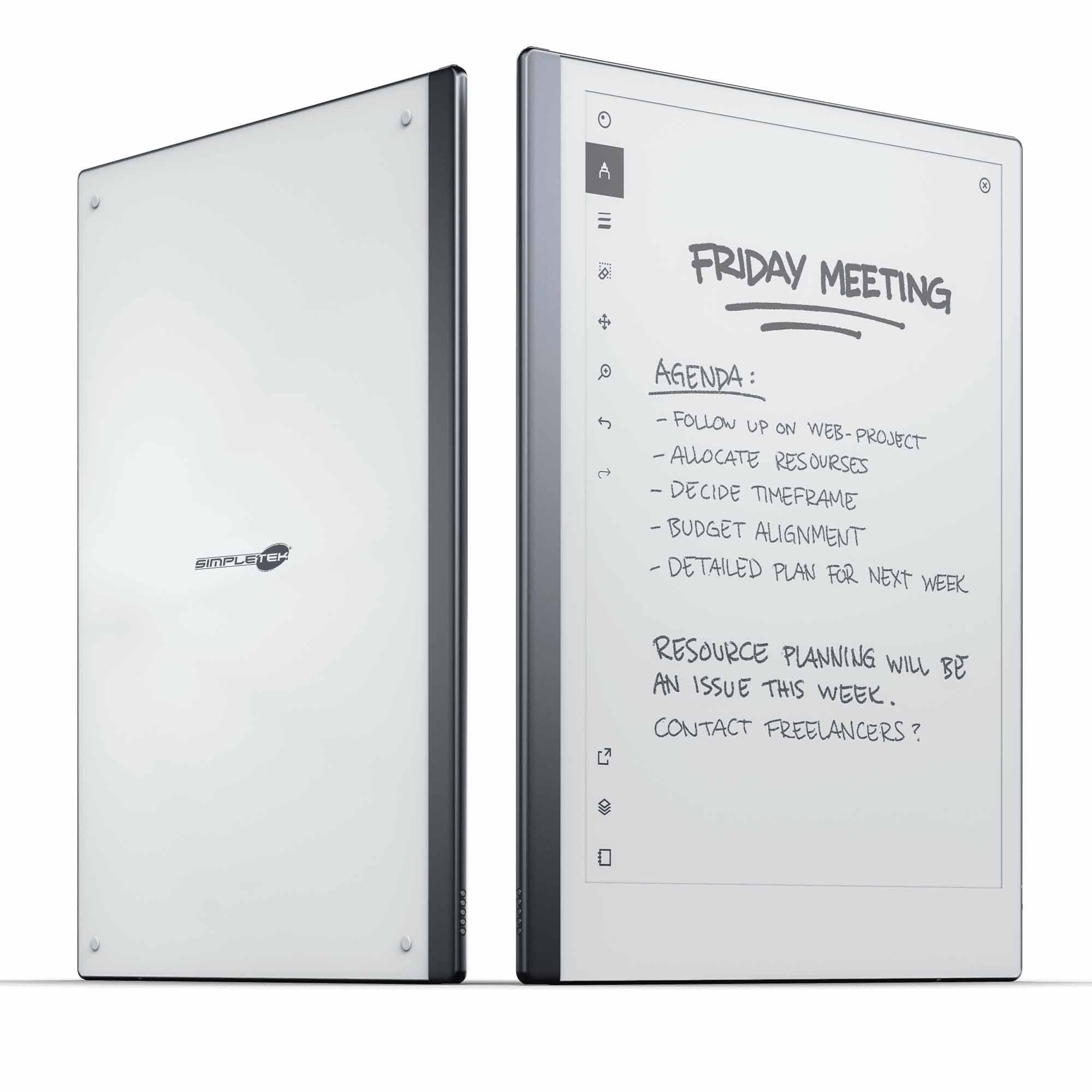 SIMPLETEK - Tablet E-Ink 10.3-1GB 8GB - Penna Inclusa (Ricondizionato) | E Ink 10.3" 2K, penna 4096 livelli, scrittura digitale, PDF EPUB, 1GB RAM, 8GB, USB-C, Wi-Fi dual band