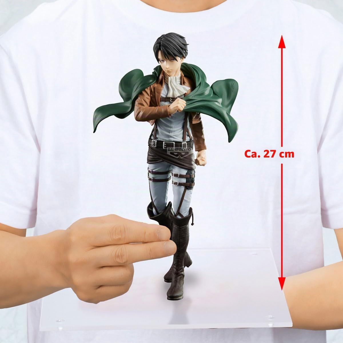 Banpresto Actionfigur Levi Attack On Titan - Grandista 27 cm - BP29876P Mehrfarbig - Sammelfigur - ideal für Anime-Fans