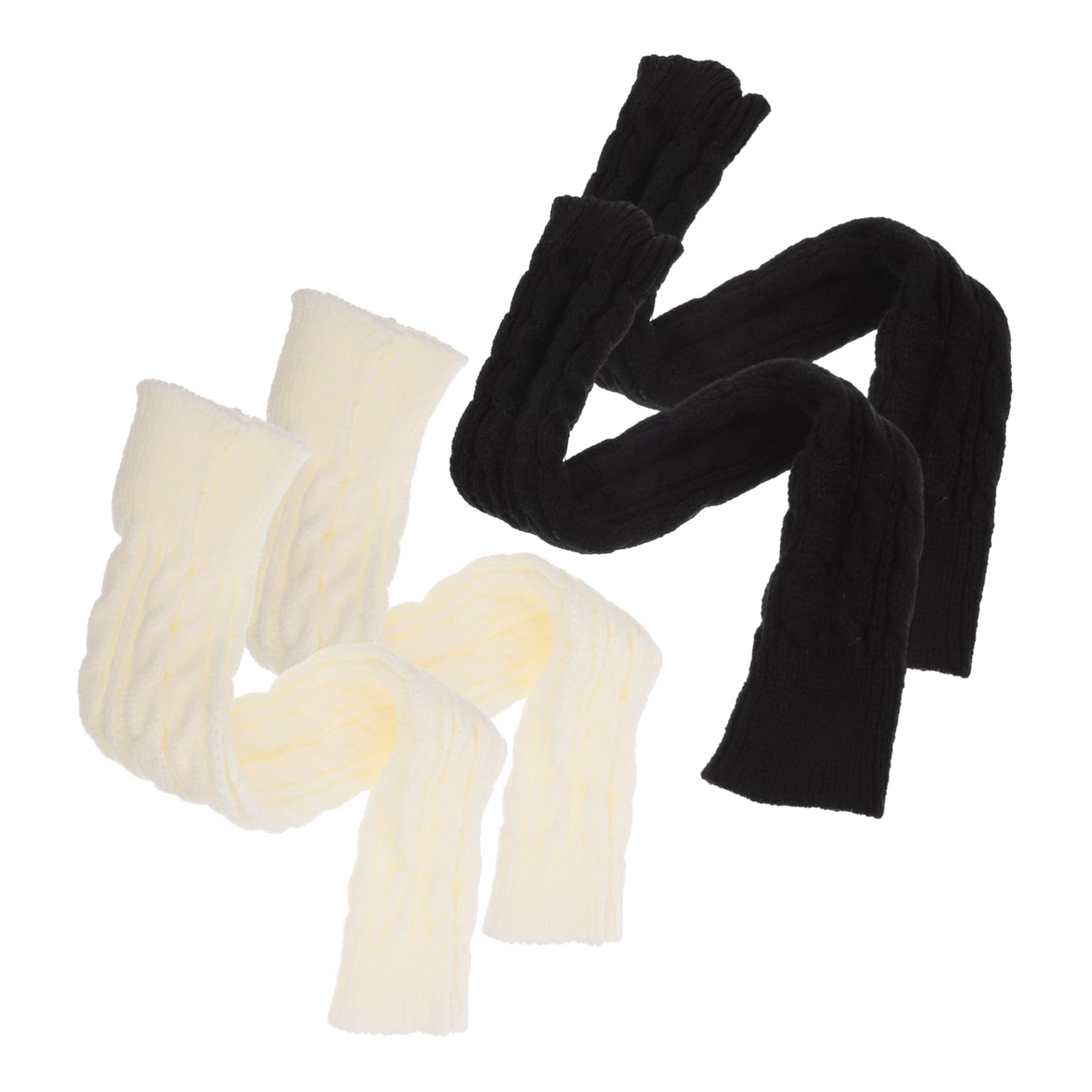 BESPORTBLE Warm Winter Women's Knitted Arm Sleeves Half-finger Design Comfortable Material 4 Pieces Set