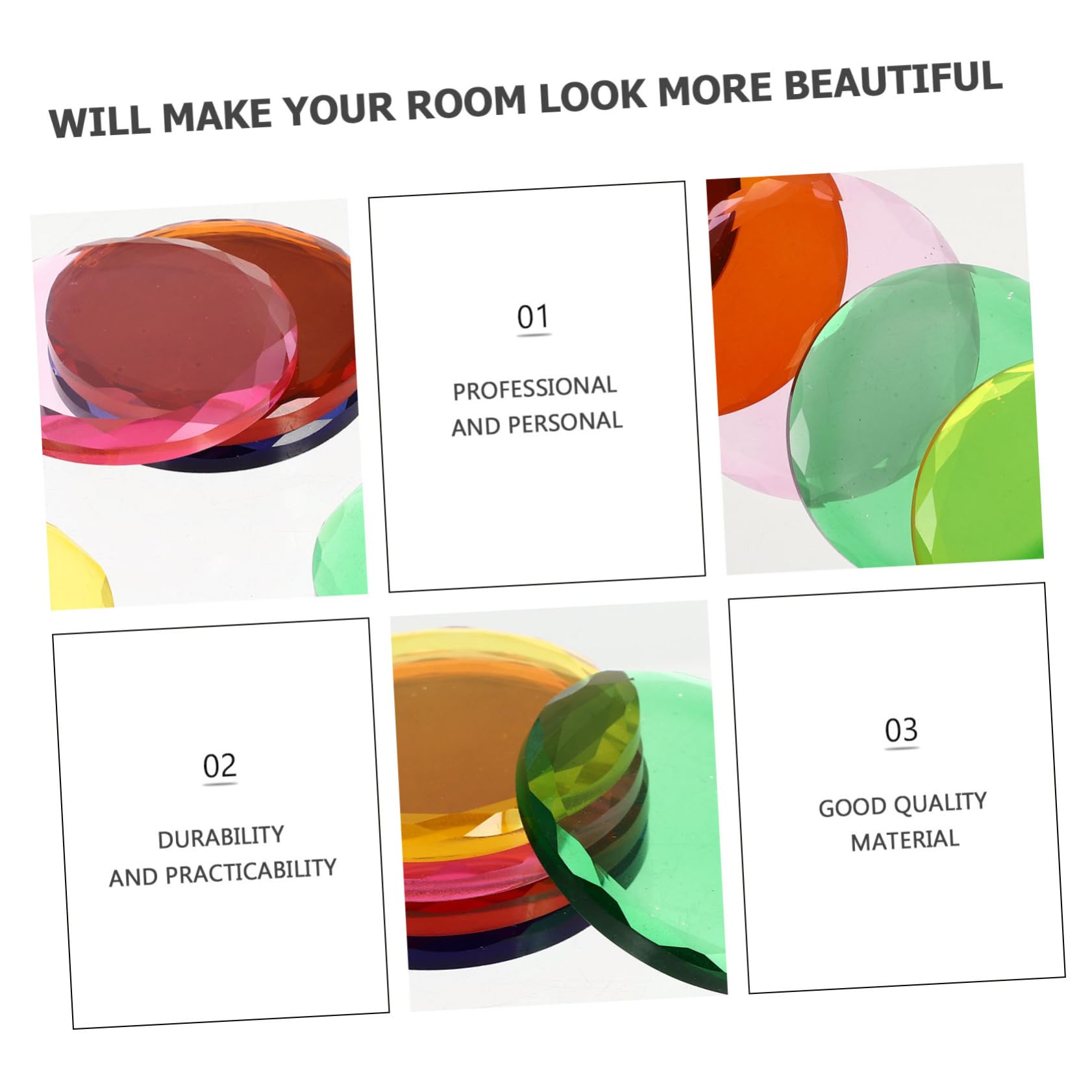 FRCOLOR Compact Lash Glue Tools 5pcs Lash Extension Glue Trays Round Plate Shape