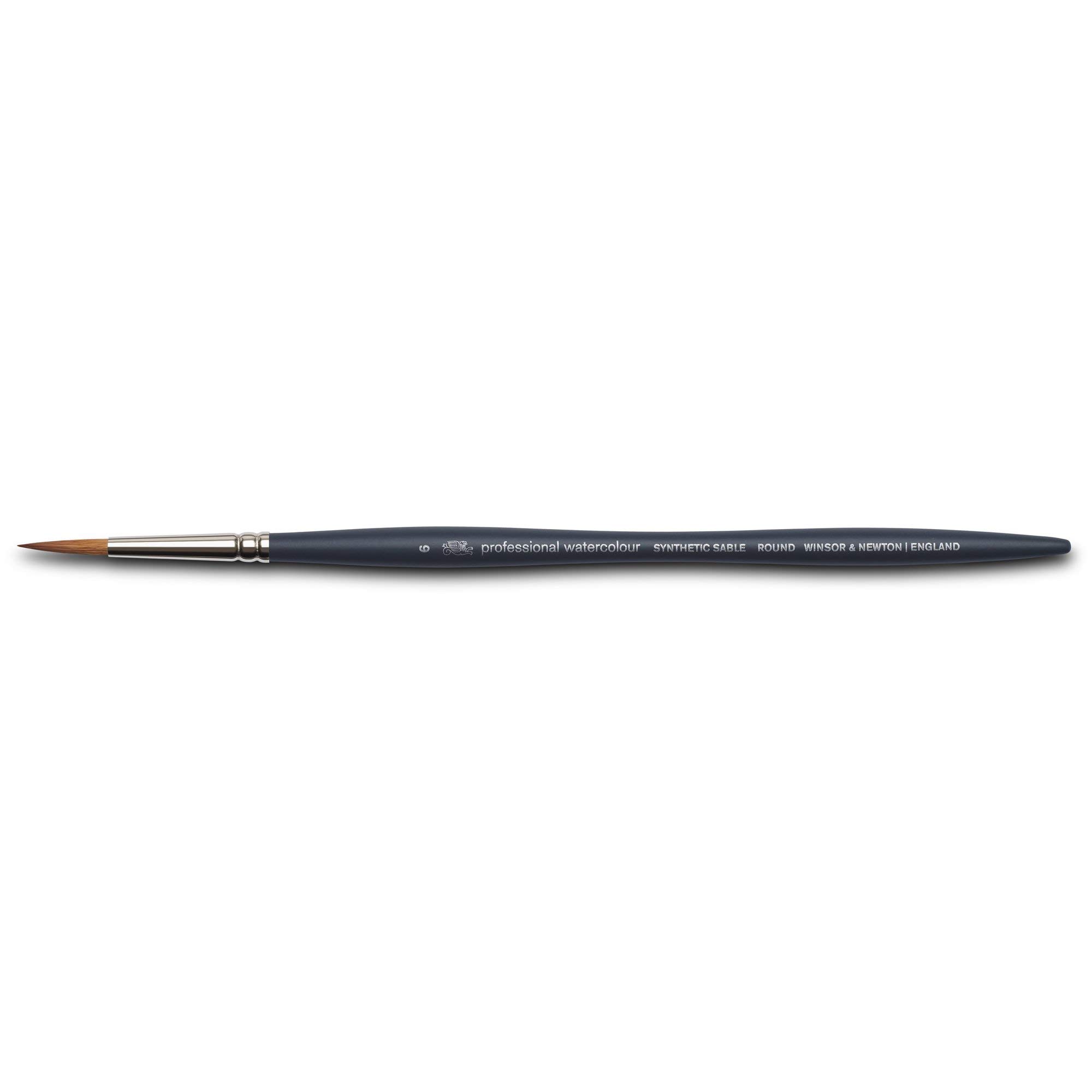 Winsor & NewtonProfessional Watercolor Synthetic Sable Brush, Round, 6