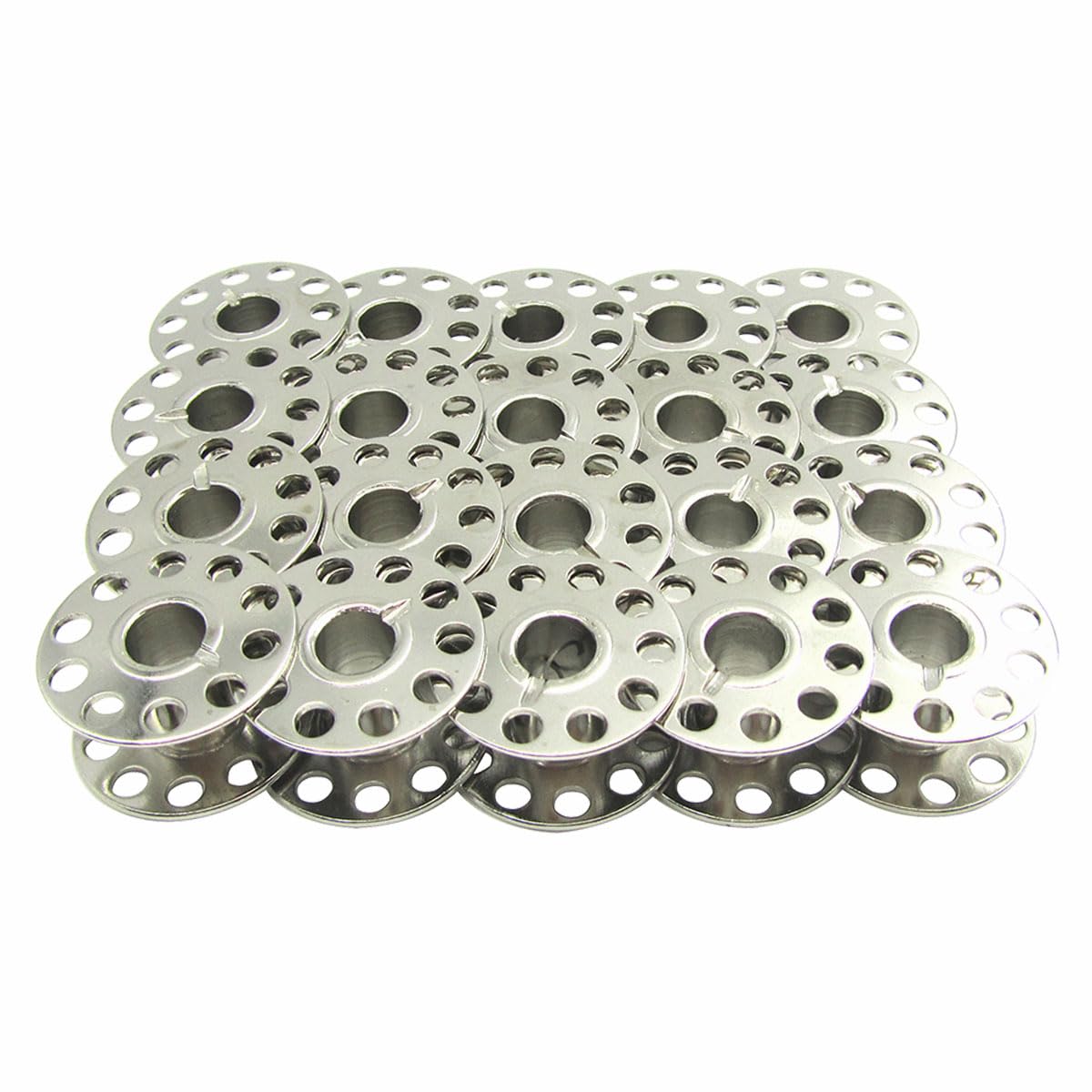 SERMALOER Brand 20PCS #81348-451 Metal Bobbins Compatible with Juki HZL-355ZW, HZL-357Z, HZL-E80, HZL-F300, HZL-F400, HZL-F600