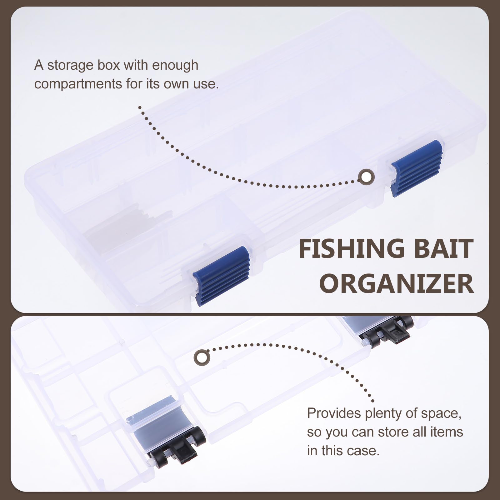 Valigetta Multifunzione per Esche da Pesca, Livelli