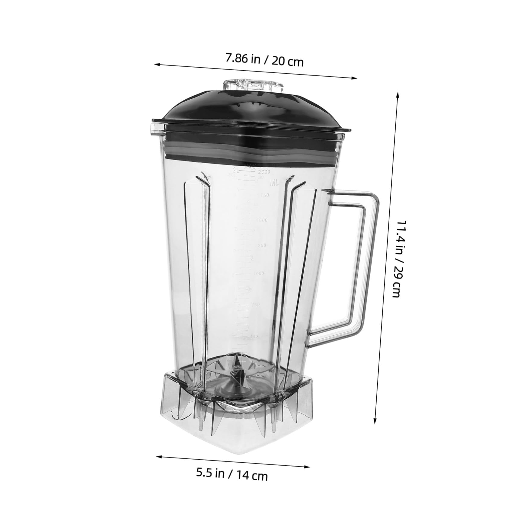 LIFKOME Blender Do Koktajli Blendery Komercyjne Do Dzbanek Na Sok Wymienny Kubek Pojemnik Na Koktajle Kubek Stali Nierdzewnej