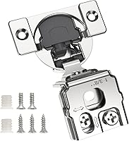 Vista 55 de Chibery 50 Pack 1-5/16" Overlay 3D Soft Close Concealed Hinge for Face Frame Door, Smooth Slow Self Closing Hinges, Satin Nickel, Hidden 105° Open