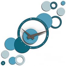 Giallobus - Geotime Modular Adhesive Wall Clock - Bubbles - Mdf Wood - Geotime - 01B_Reel - Modern Wall Clock - 3D Adhesive Numbers - Modular Construction