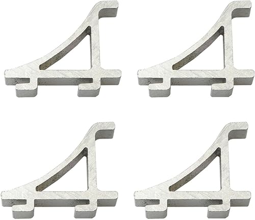 Miniatura 10 de 4 unids congelador estante clip 1.535x0.984 in aluminio refrigerador refrigerador refrigerador estante soporte suministros para el hogar