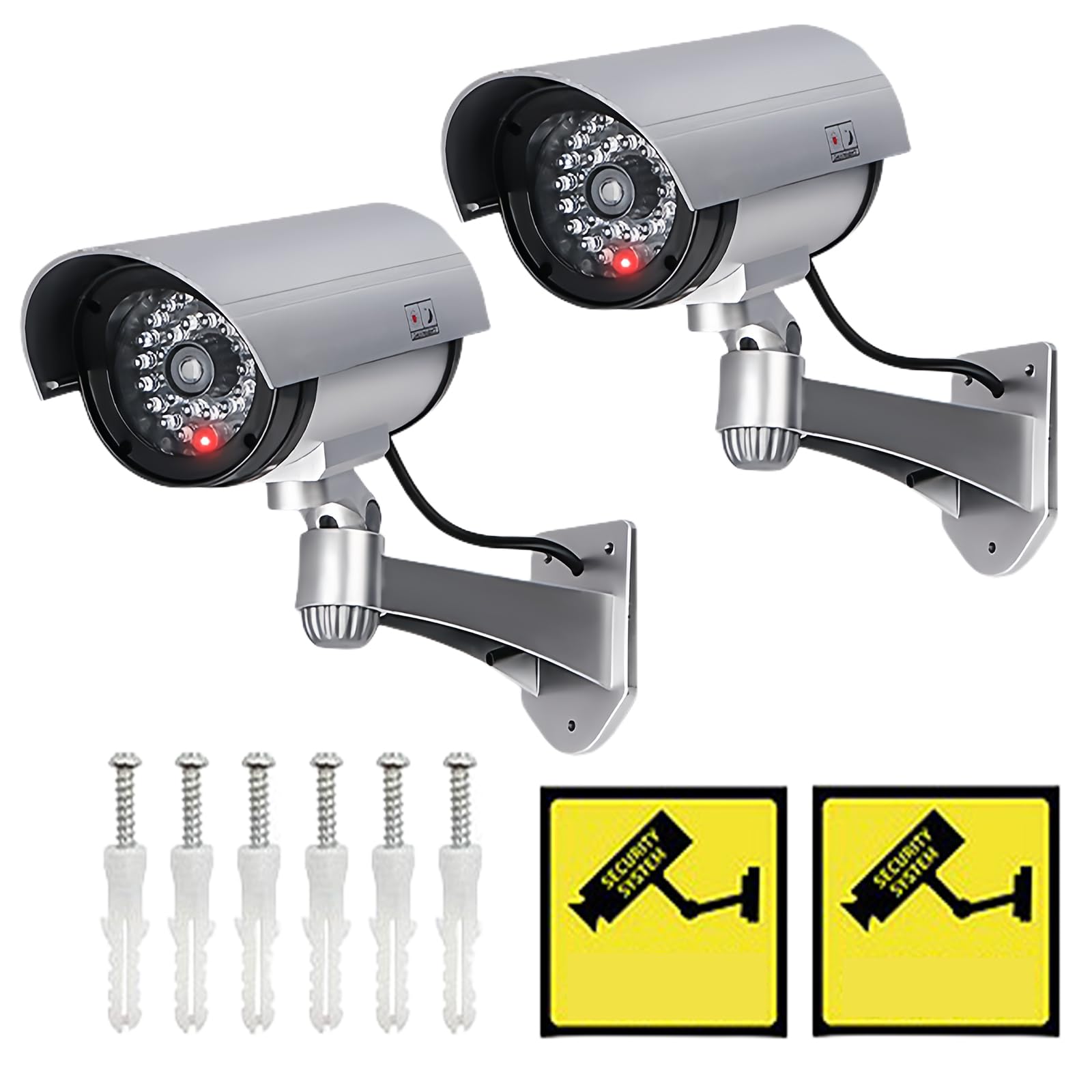 Jiavlyx 2 Pièces Caméra Factice, Imperméabiliser Camera