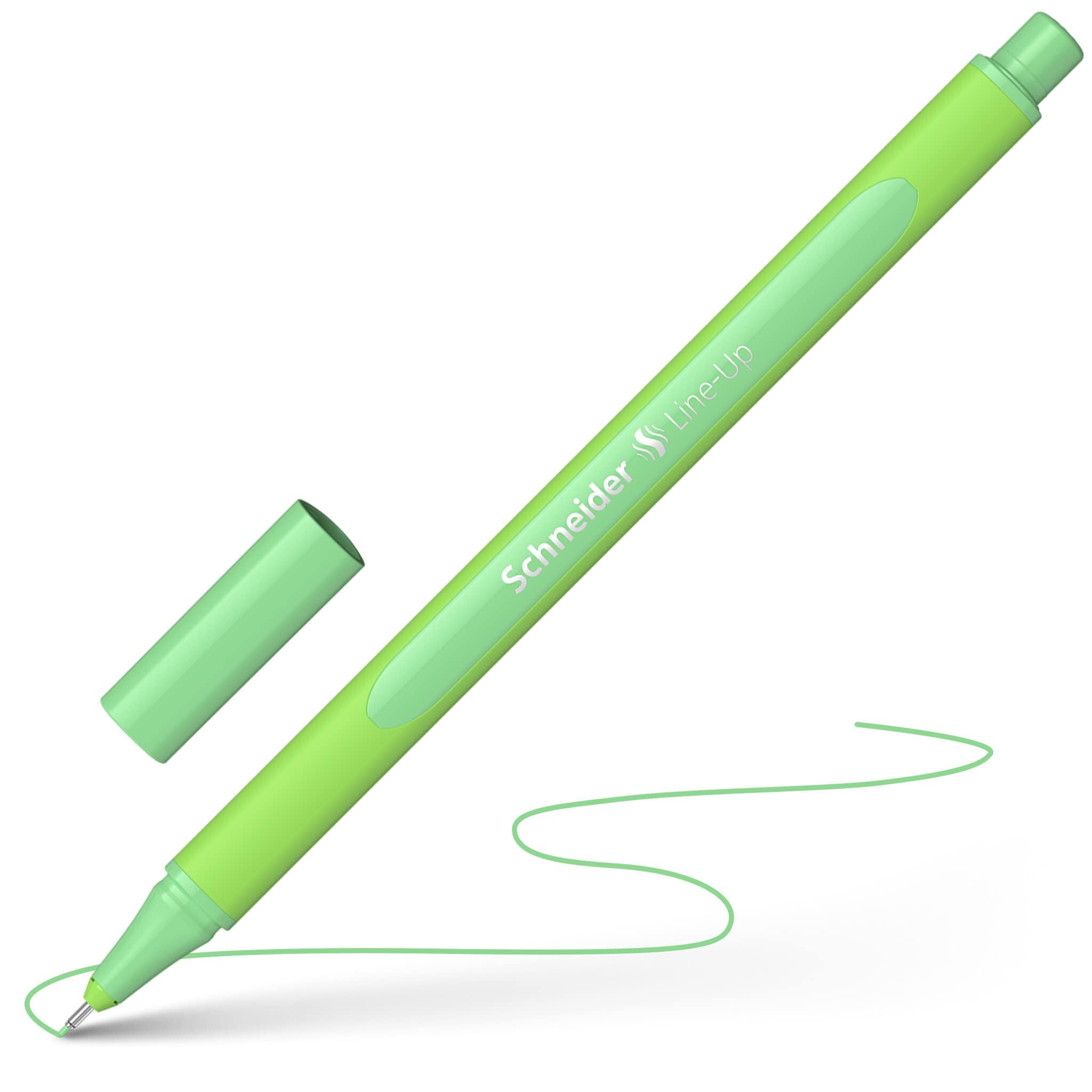 Schneider Line-Up Pastel Fineliner (Triangular Fineliner, Stroke Width 0.4 mm, Bio-Based Plastic) Pack of 10 Pastel Mint - Image 4