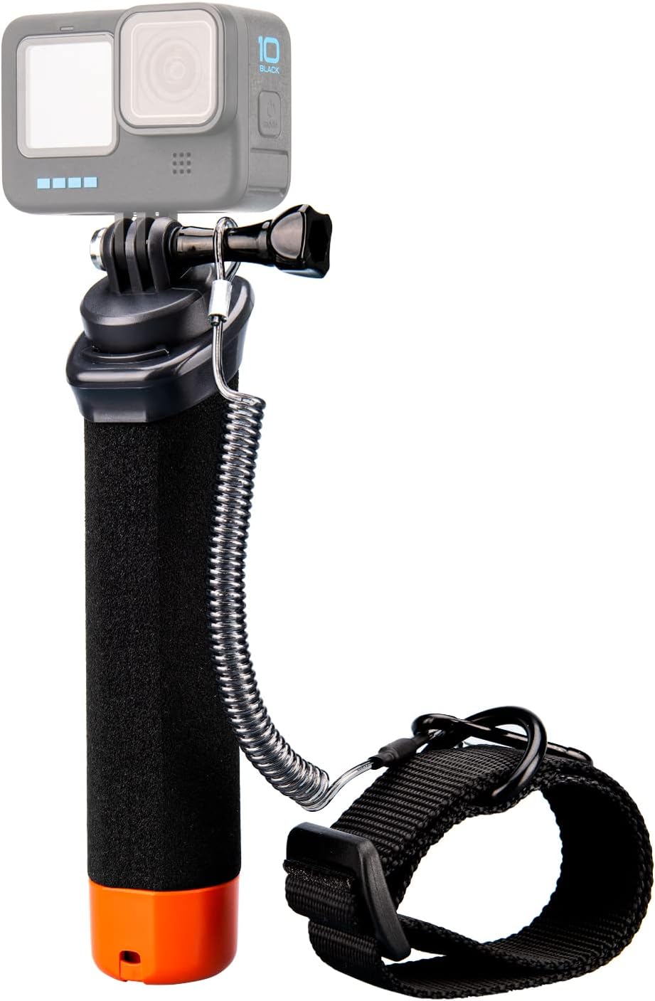 Lammcou Floating Grip, Go Pro Floating Waterproof Handler for Diving, Monopod with Safety Rope & Wristband, Floating Handle Grip for Hero 13 12 11 10 9 Go3 X3 Accessories