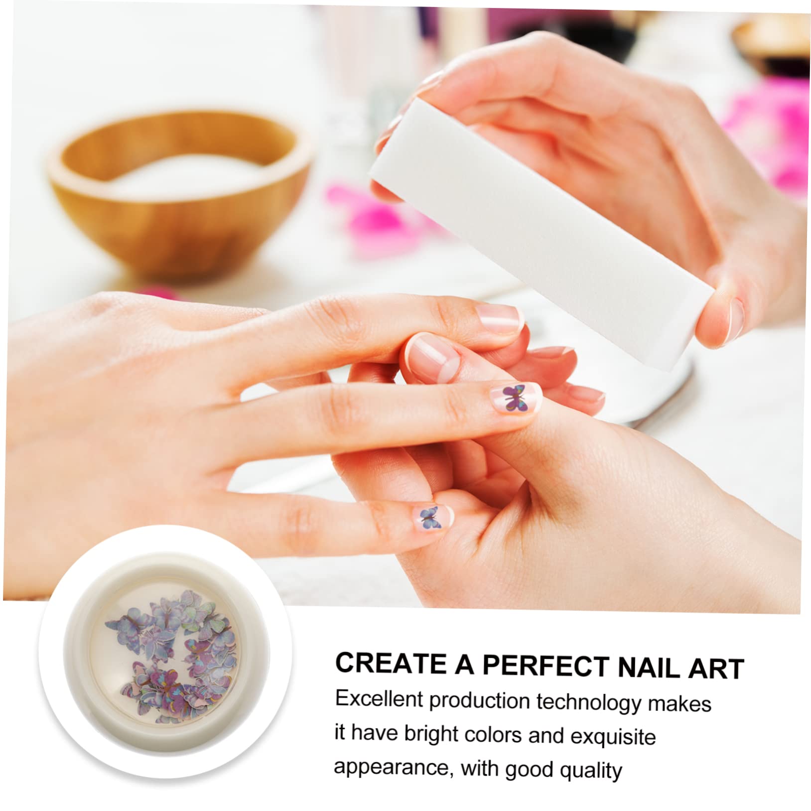 3 Set Decorazioni Per Unghie Sequins Per Nail Art Per Matrimonio E Speciali Materiale Sicuro Per Unghie Varietà Stili Per Preferenza 6 Scatole*3