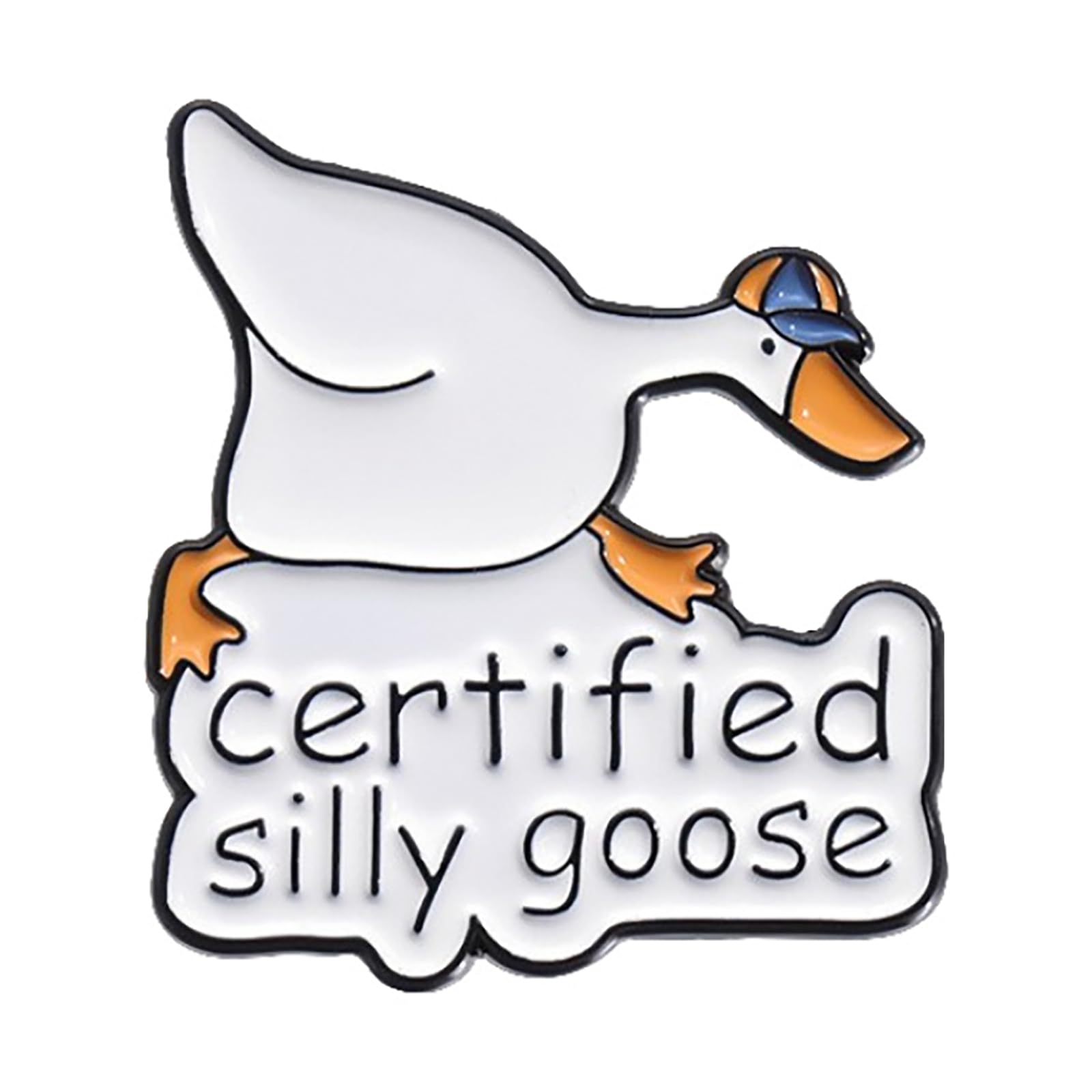 Creative Funny Silly Goose Enamel Lapel Pin - Cute Animal Brooch For Women Men - Silly Goose Gifts For Clothes, Backpacks, Hats - Perfect For Goose Lovers And Accessories For Farmers