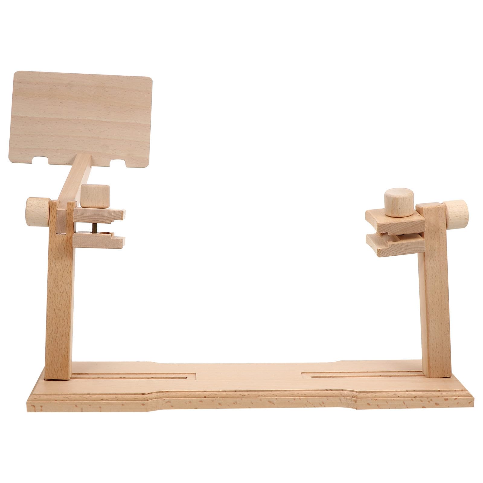 Support à Broder en Bois Réglable pour Table, Cadre Rotatif