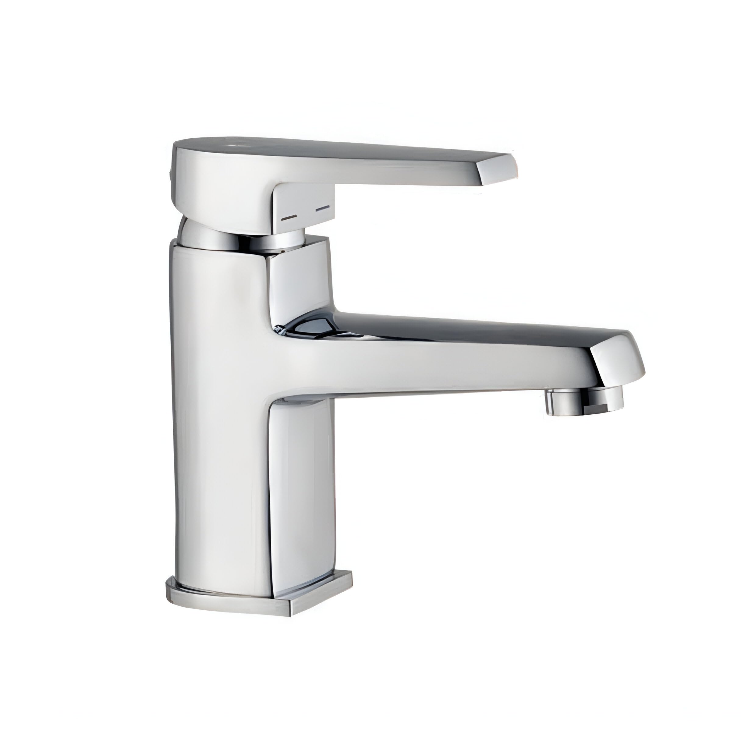 Serie Arvet - Grifo de Lavabo Monomando, Cartucho Cerámico 35mm, Mezclador para Agua Fría y Caliente, Acabado Cromado, Conexiones Flexitub H3/8"x350 mm