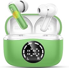 Cuffie Bluetooth, Auricolari Bluetooth 5.4 Cuffie Wireless in Ear ENC Cancellazione Rumore con 4 microfono, Cuffiette Bluetooth 48 Ore di Riproduzione, Cuffie Senza Filo Impermeabile per Android/iOS