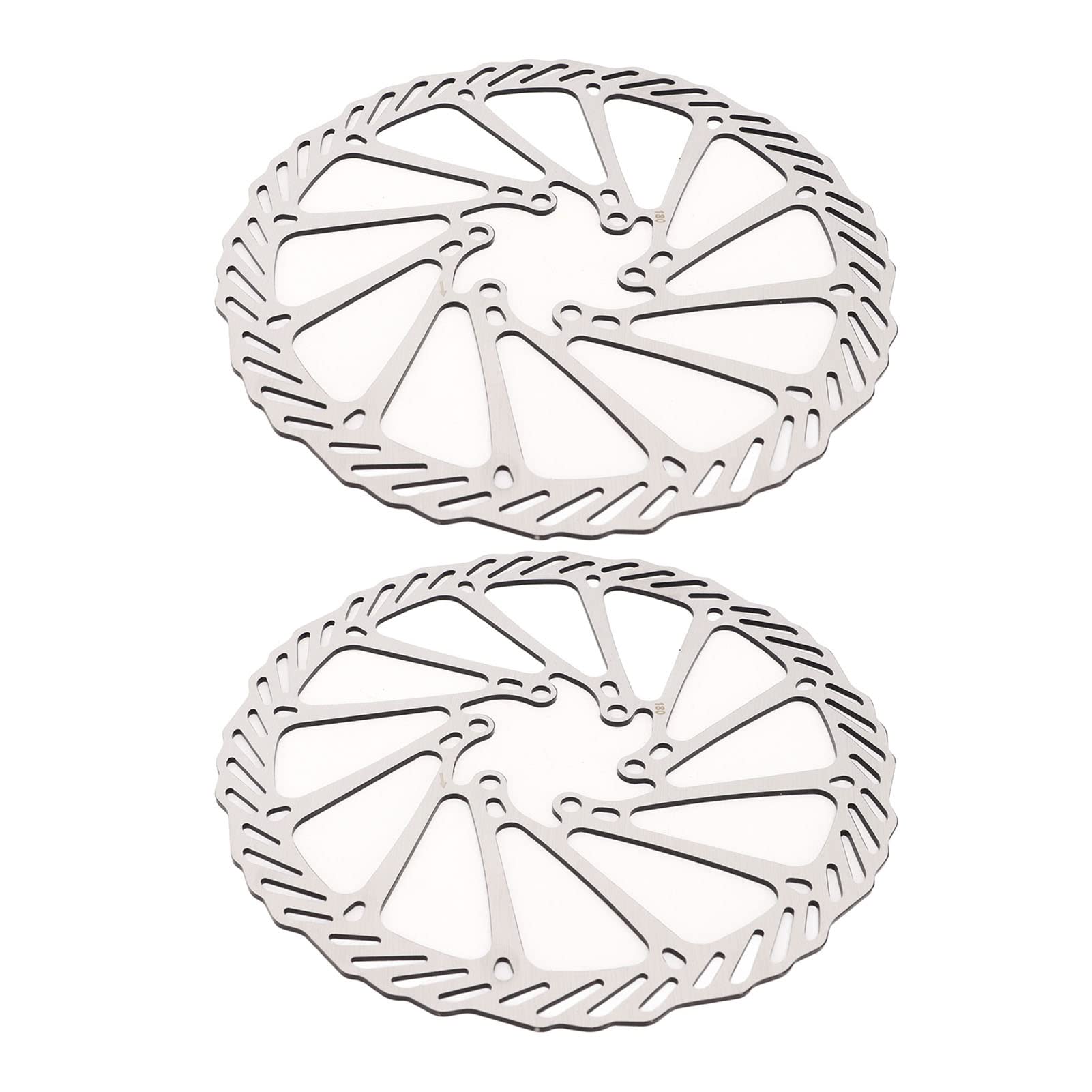 2-Piece Brake Discs Made Steel, Strong and Light Brake Discs with Replaceable (180mm)-image-11