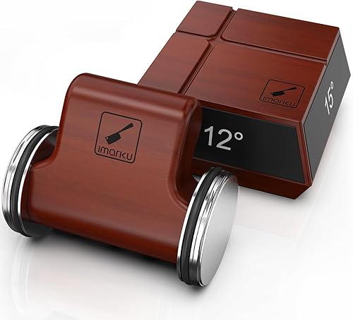 Miniatura 1 de imarku Afilador de cuchillos rodantes, afilador de cuchillos con 2 discos de diamante, kit profesional de afilador de cuchillos con 4 ángulos