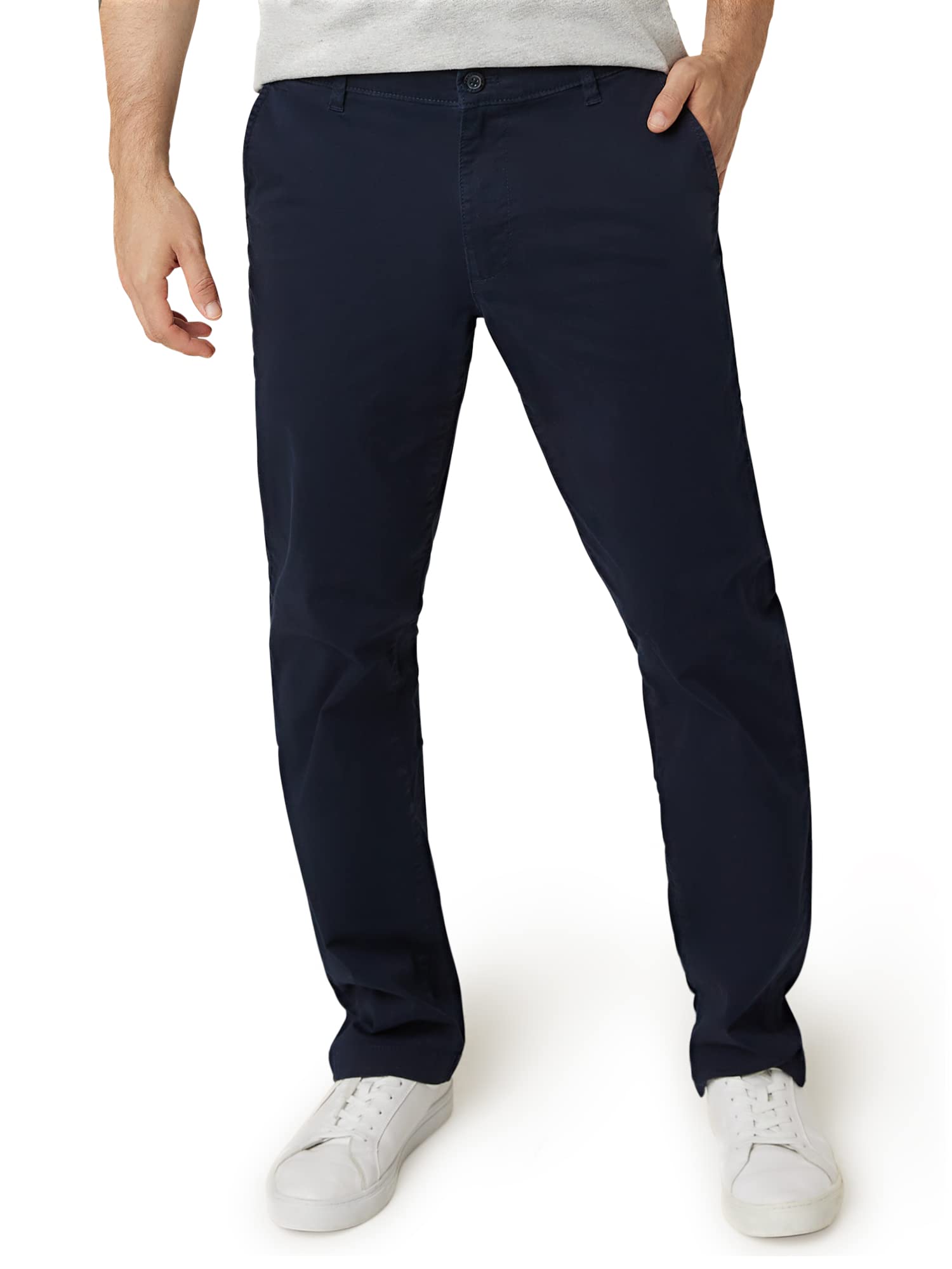Chaps Men's Straight Fit 5-Pocket Comfort Stretch Chinos