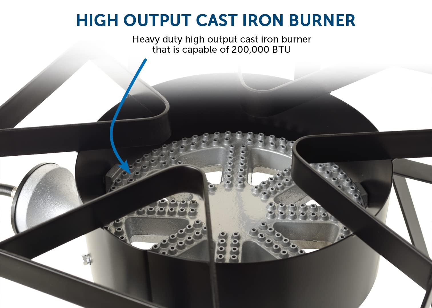 Flame King Heavy Duty BTU Propane Gas Single Burner Bayou Cooker