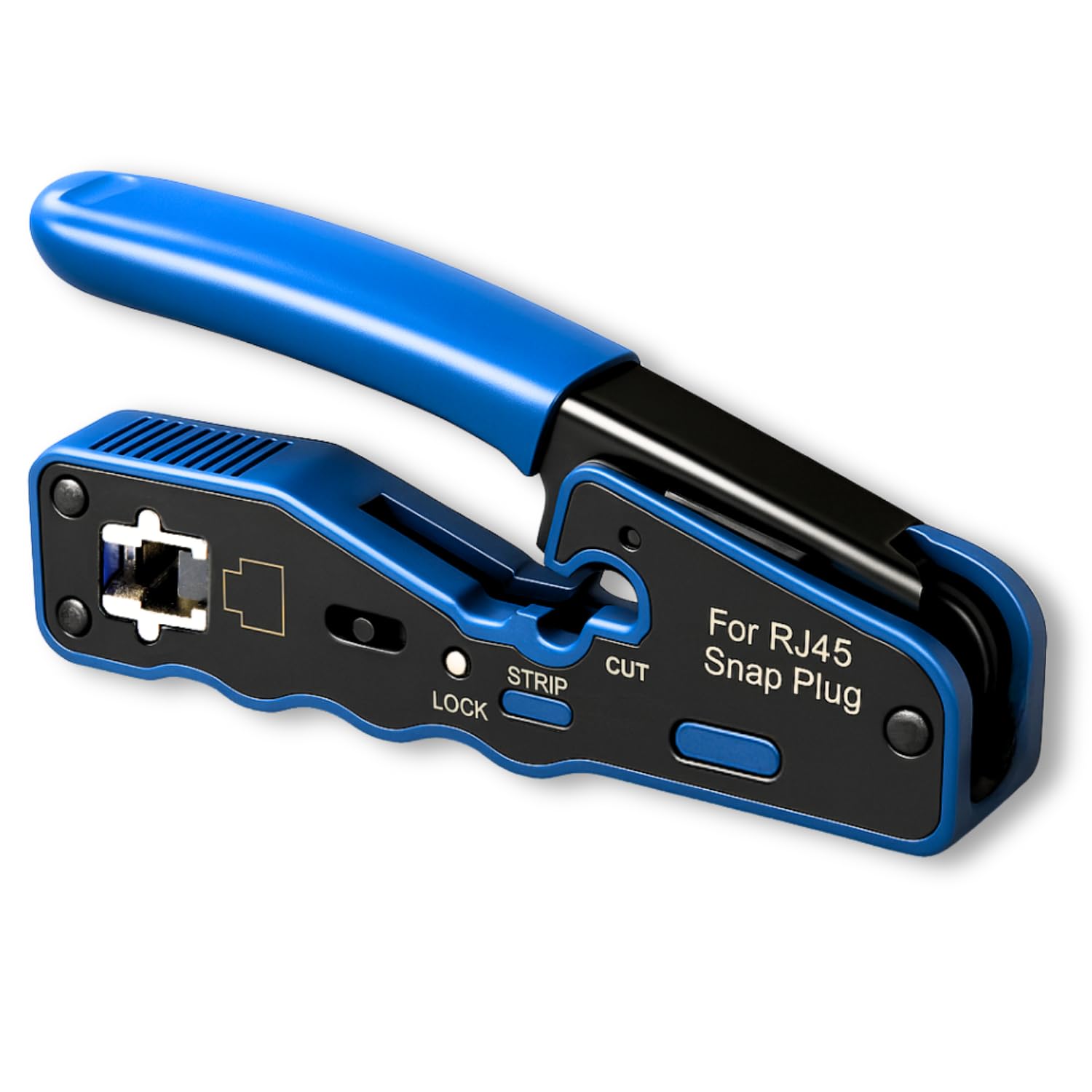 Germany B.e.s.t 3-in-1 RJ45 Crimpzange Presszange für Abisolieren, Schneiden und Crimpen