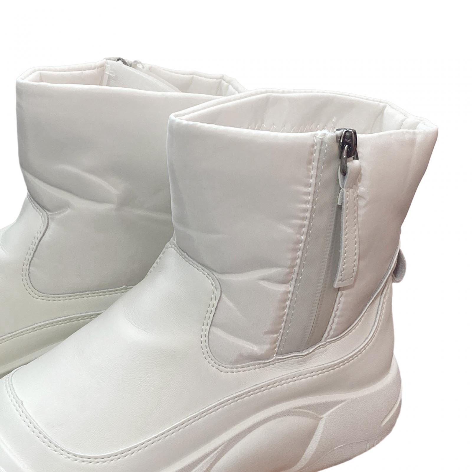 HEAVENGLOW Women Winter Snow Boots with Zipper Keep Warm Shoes for Hiking Trekking Work 35-picture-10