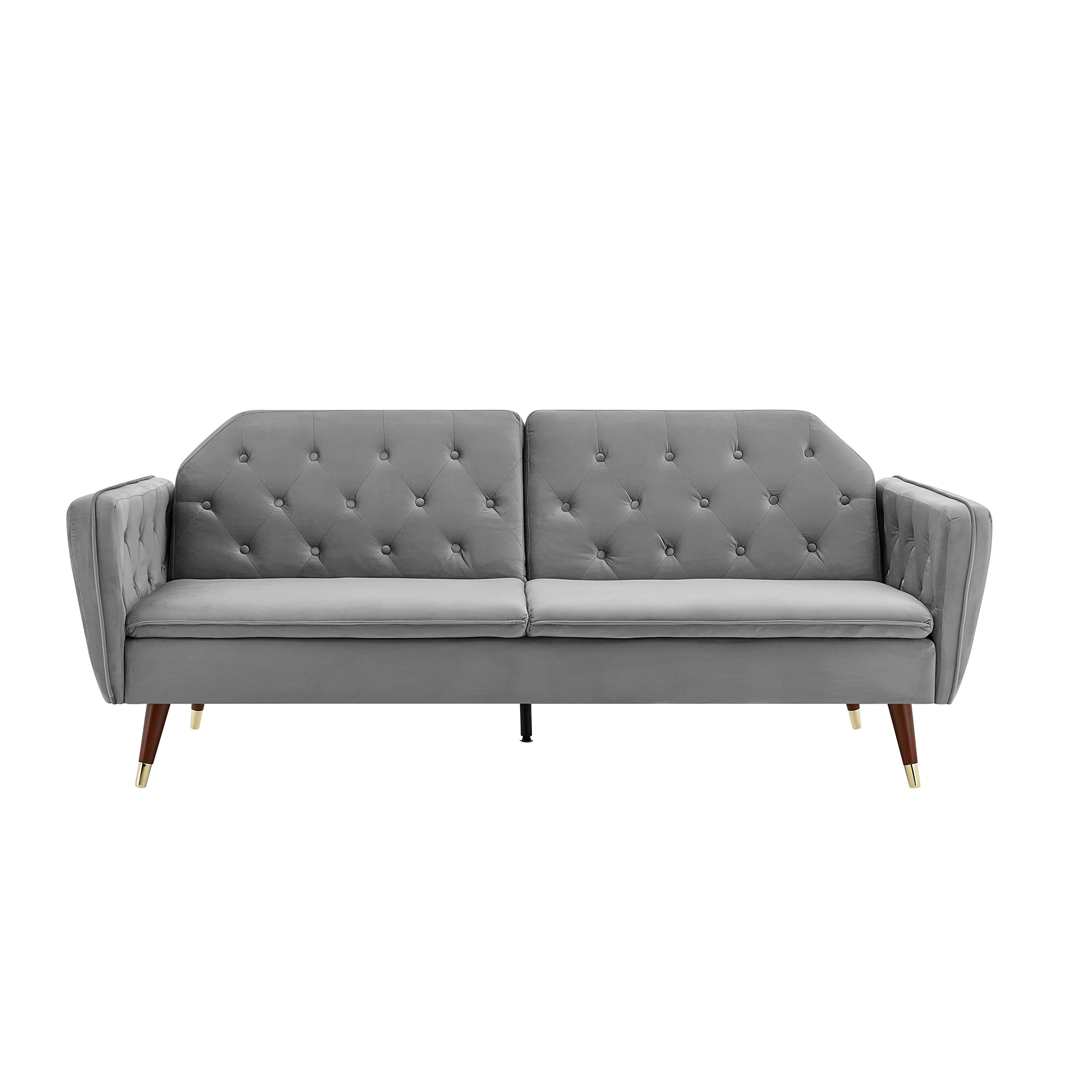 Buy Bravich 'Victoria' 3 Triple Seater Velvet Fabric Sofa BedGrey