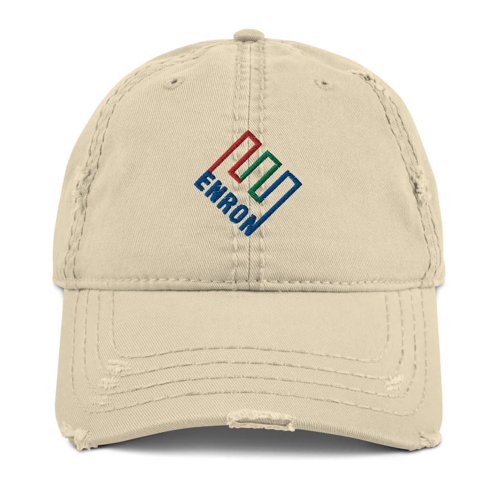 Hogue WS LLCEnron Hat (Embroidered Distressed Dad Cap) SEC Fraud