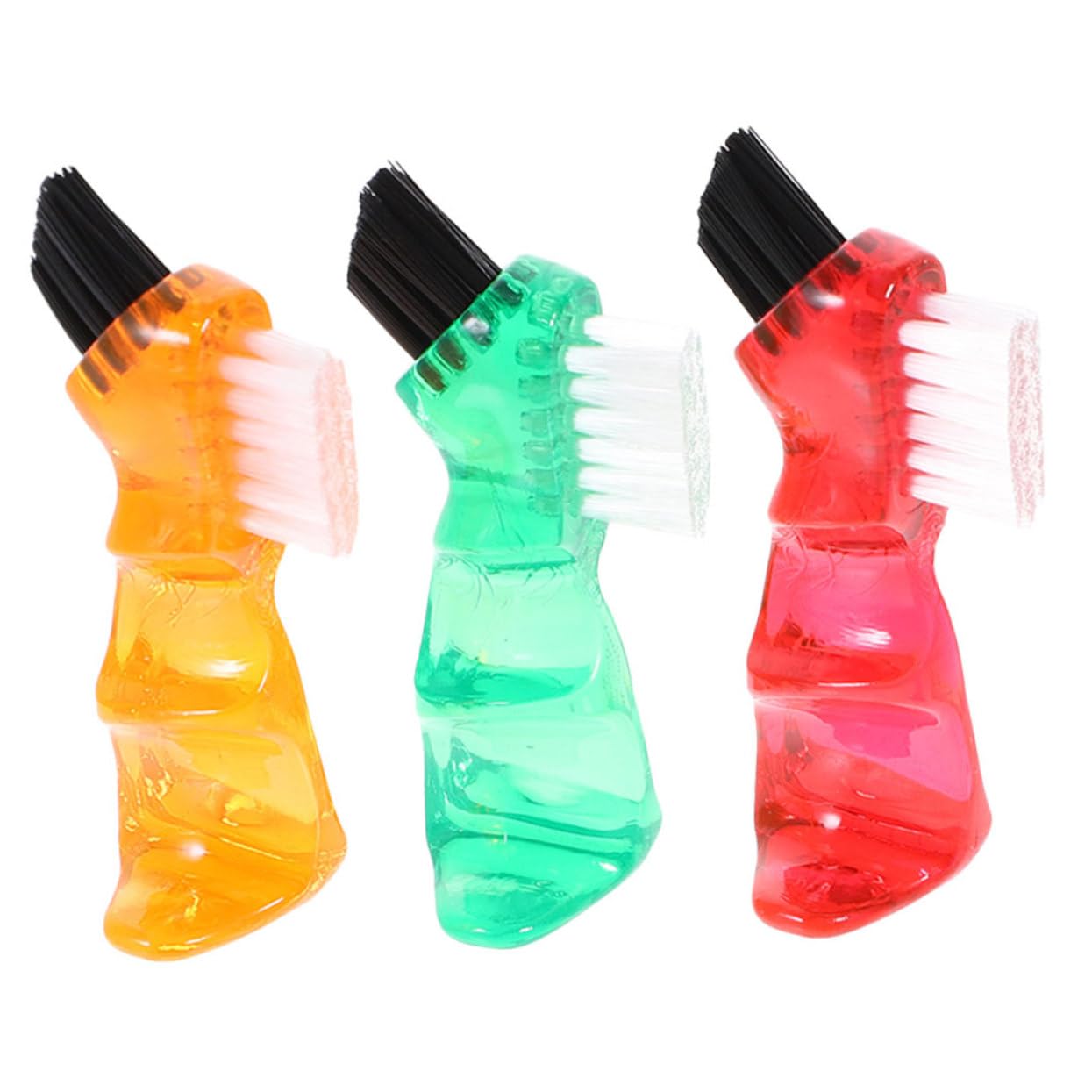 Spazzola per Pulizia Dentiere Mini in Plastica Pp 3 Pezzi | Creativa per Casa, Portatile e Poco Deformabile, Set Compatto per Igiene Quotidiana