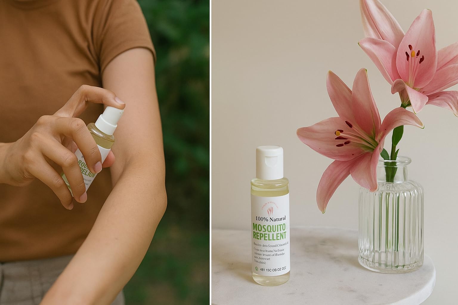 Shanti Hastkala 100% Natural Mosquito Repellent Oil | Herbal Insect Repellent Spray Made with Citronella/Neem Oil & Camphor | DEET-Free, Safe for Skin, Kids & Home Use (35ML, Natural Citronella) 2