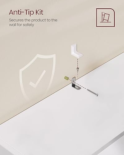 Miniatura 6 de VASAGLE CUSTOS Collection - Estantería de 5 niveles, estante para libros, estante de almacenamiento abierto, 9.4 x 23.6 x 52.8 pulgadas, para sala