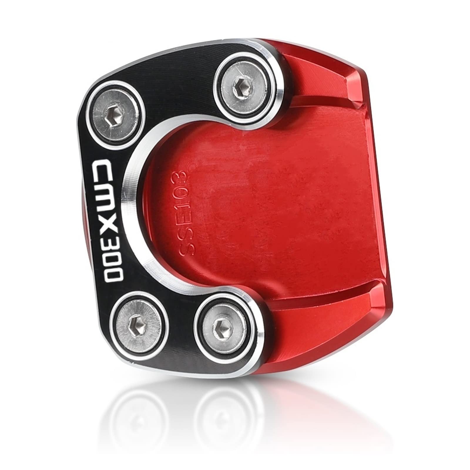 Per Honda CMX300 CMX500 2017-2021 2020 Moto CNC Cavalletto Laterale Ingrandire Estensione Cavalletto Accessori Moto Rebel 300/500 Espansore Per Staffa (Colore : Black-Rebel logo