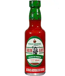 Molho Pimenta Carolina Reaper Legitima 60ml - Fogo Mineiro